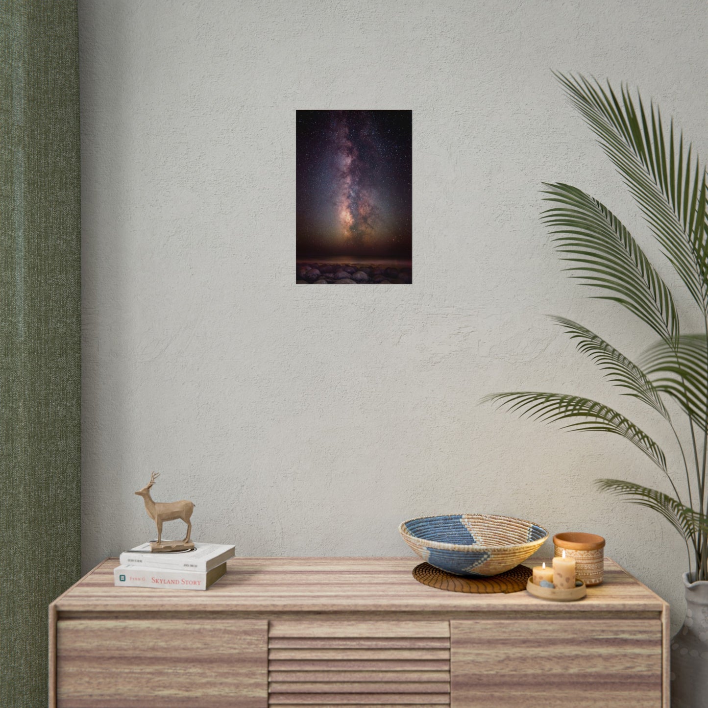 Milky Way Over Bowling Ball Beach - Poster