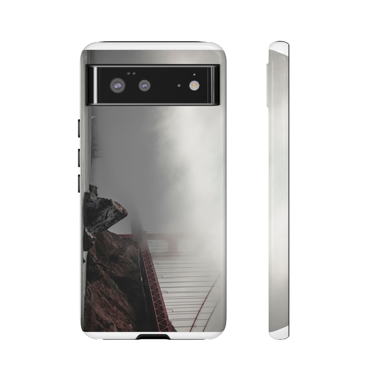 Veiled in Mist: The Golden Gate Bridge - Phone Case