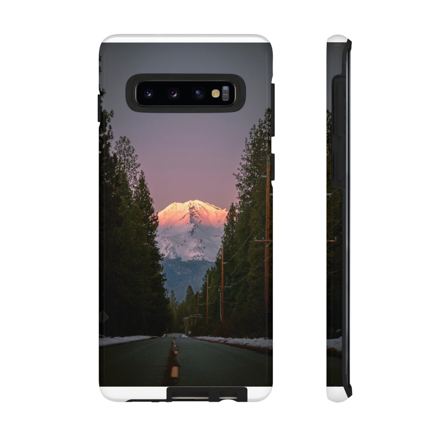 Setting Sun Over Mt. Shasta - Phone Case