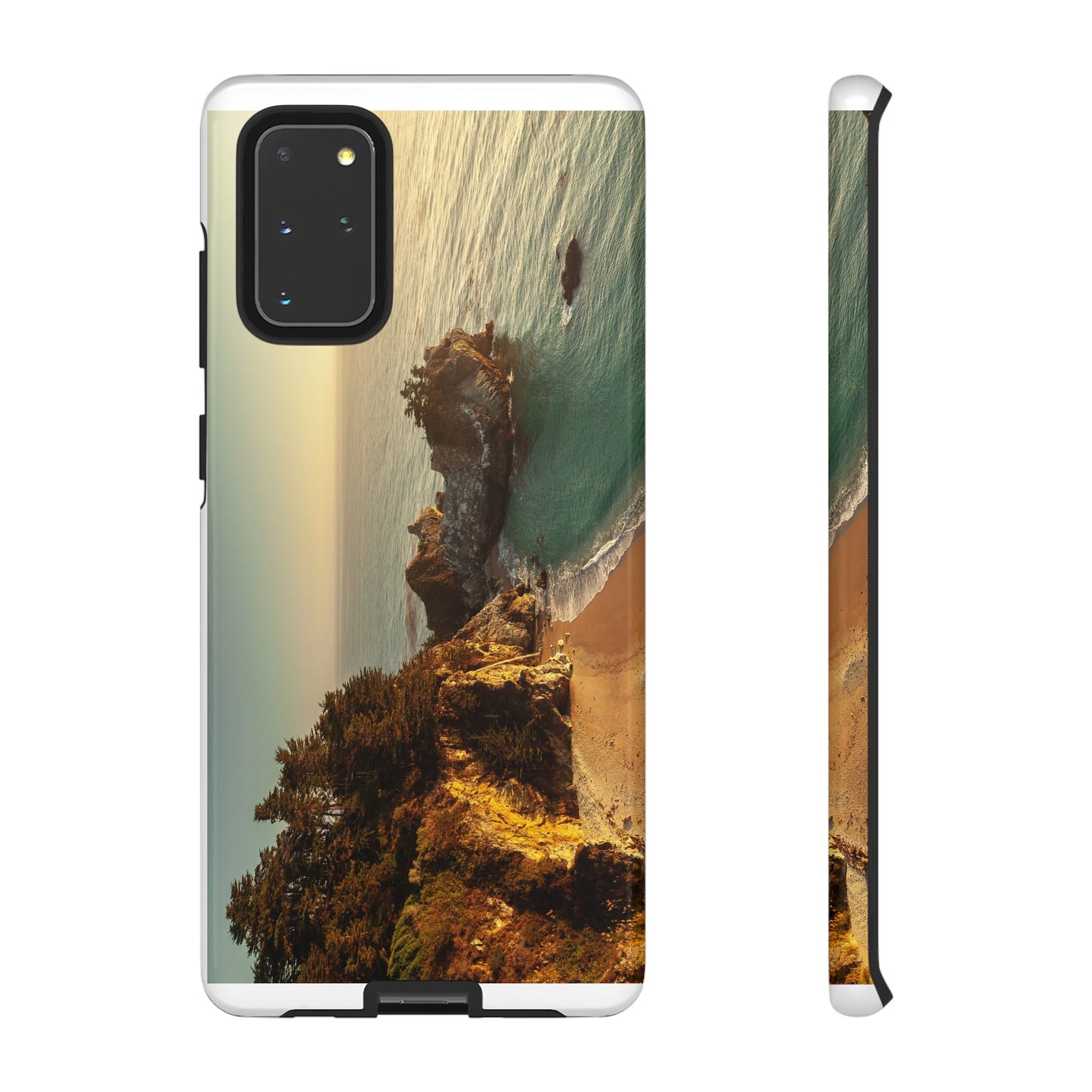 Golden Embrace: McWay Cove at Sunset - Phone Case