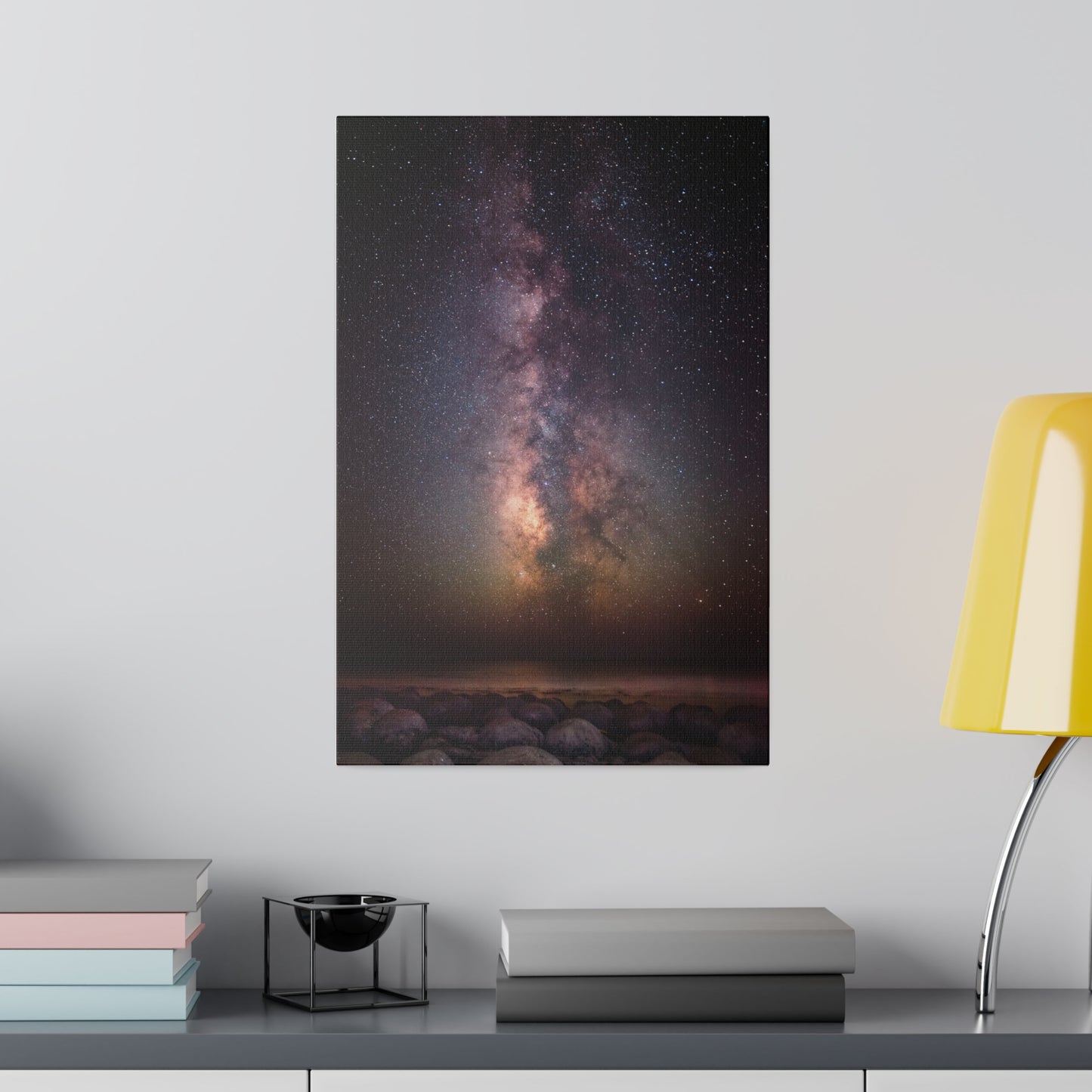 Milky Way Over Bowling Ball Beach - Canvas