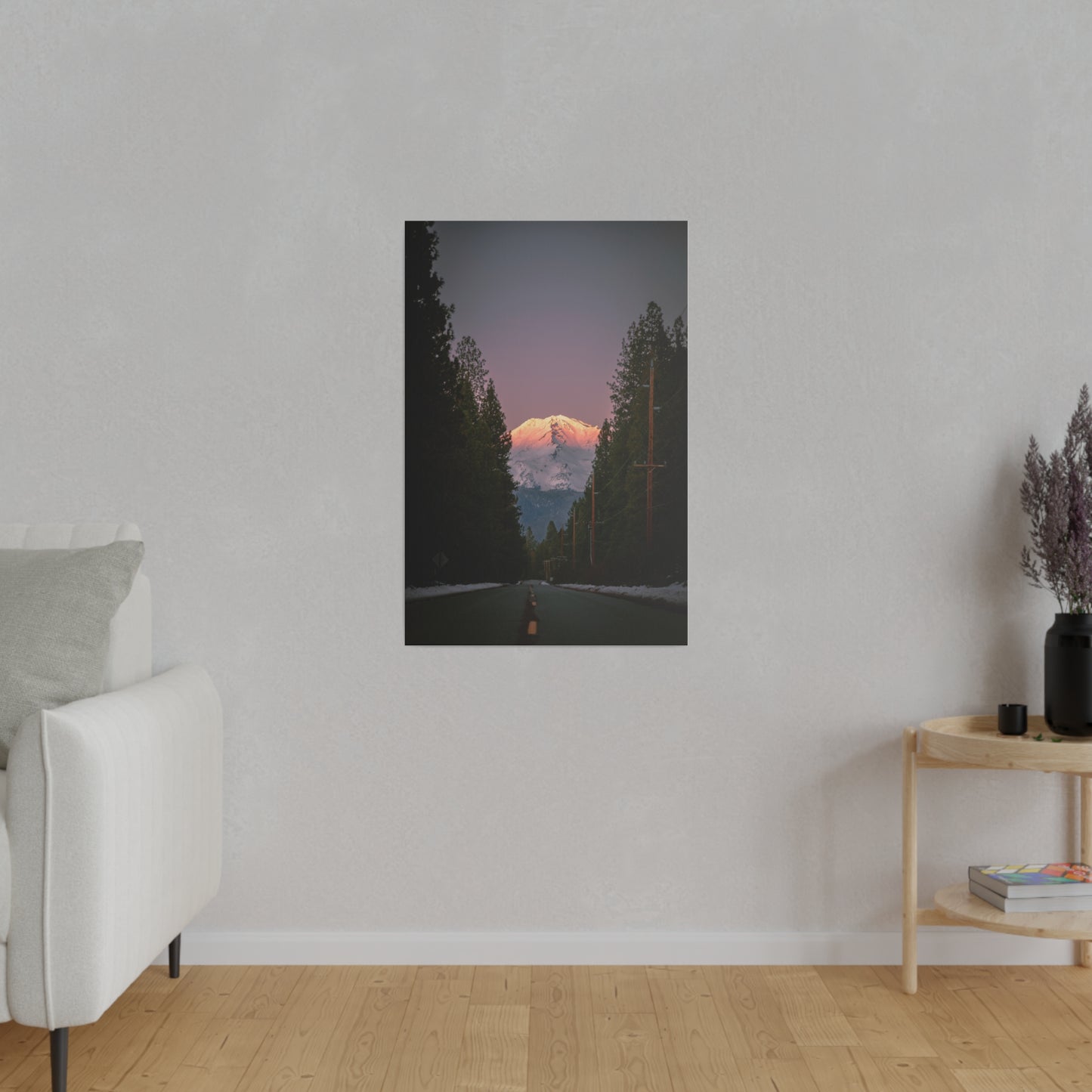 Setting Sun Over Mt. Shasta - Canvas