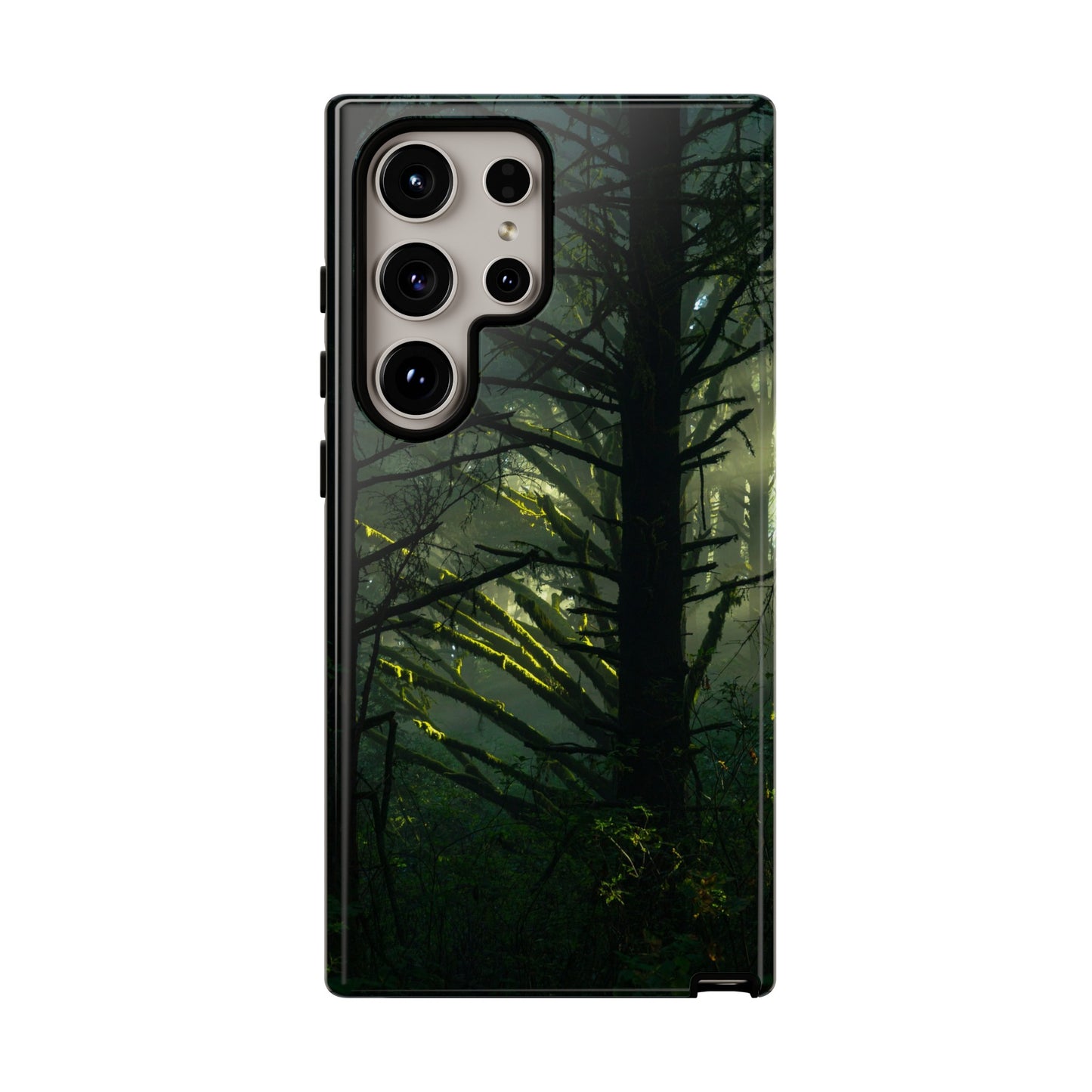 Forest Tapestry of Light and Shadow - Phone Case