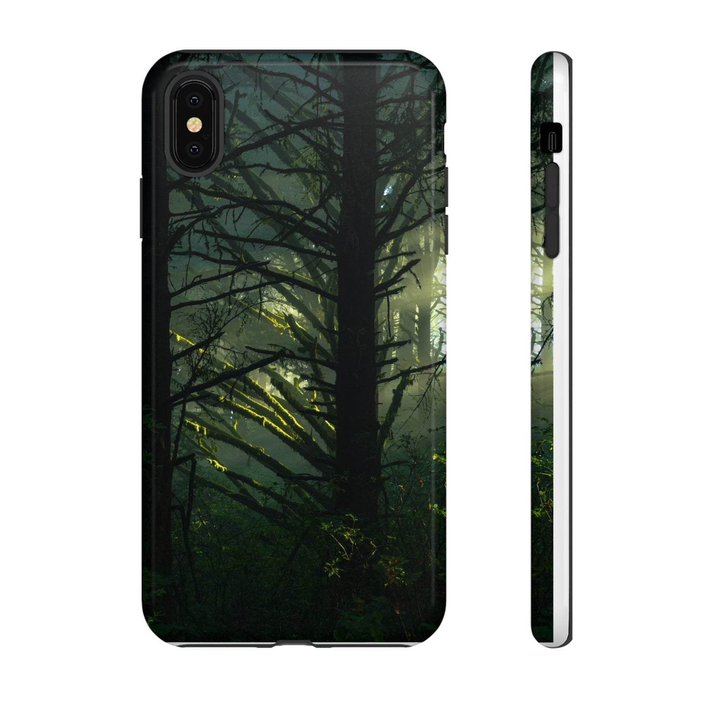 Forest Tapestry of Light and Shadow - Phone Case