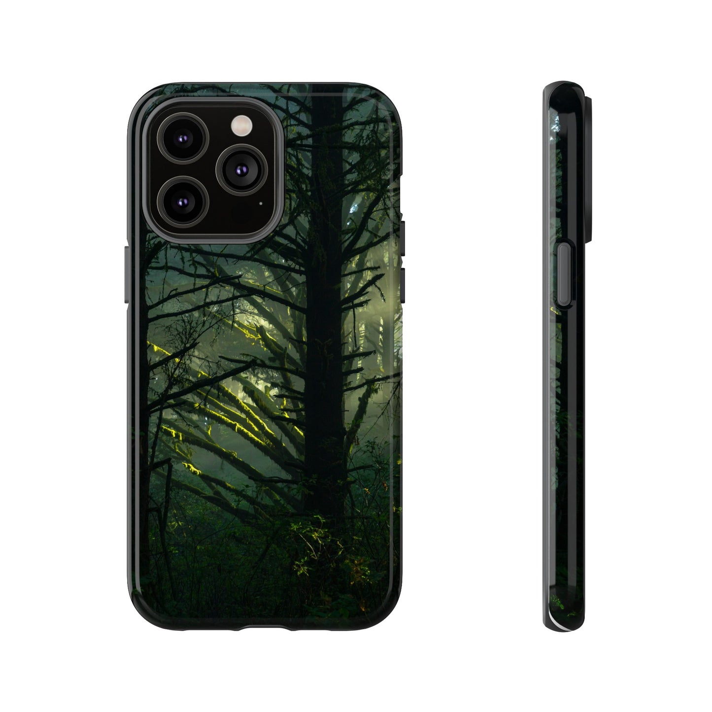 Forest Tapestry of Light and Shadow - Phone Case