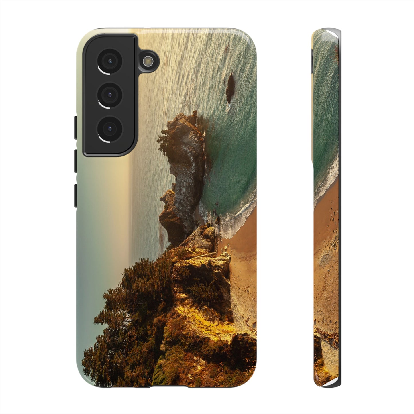 Golden Embrace: McWay Cove at Sunset - Phone Case