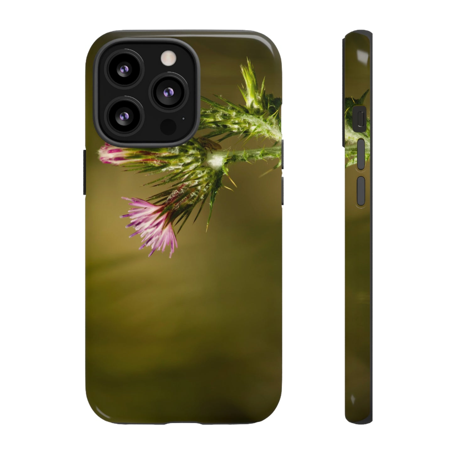 Solitary Thistle's Promise - Phone Case