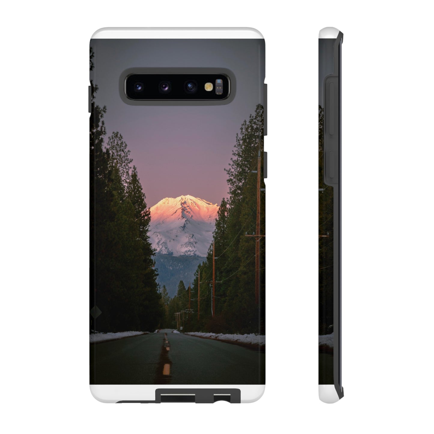 Setting Sun Over Mt. Shasta - Phone Case