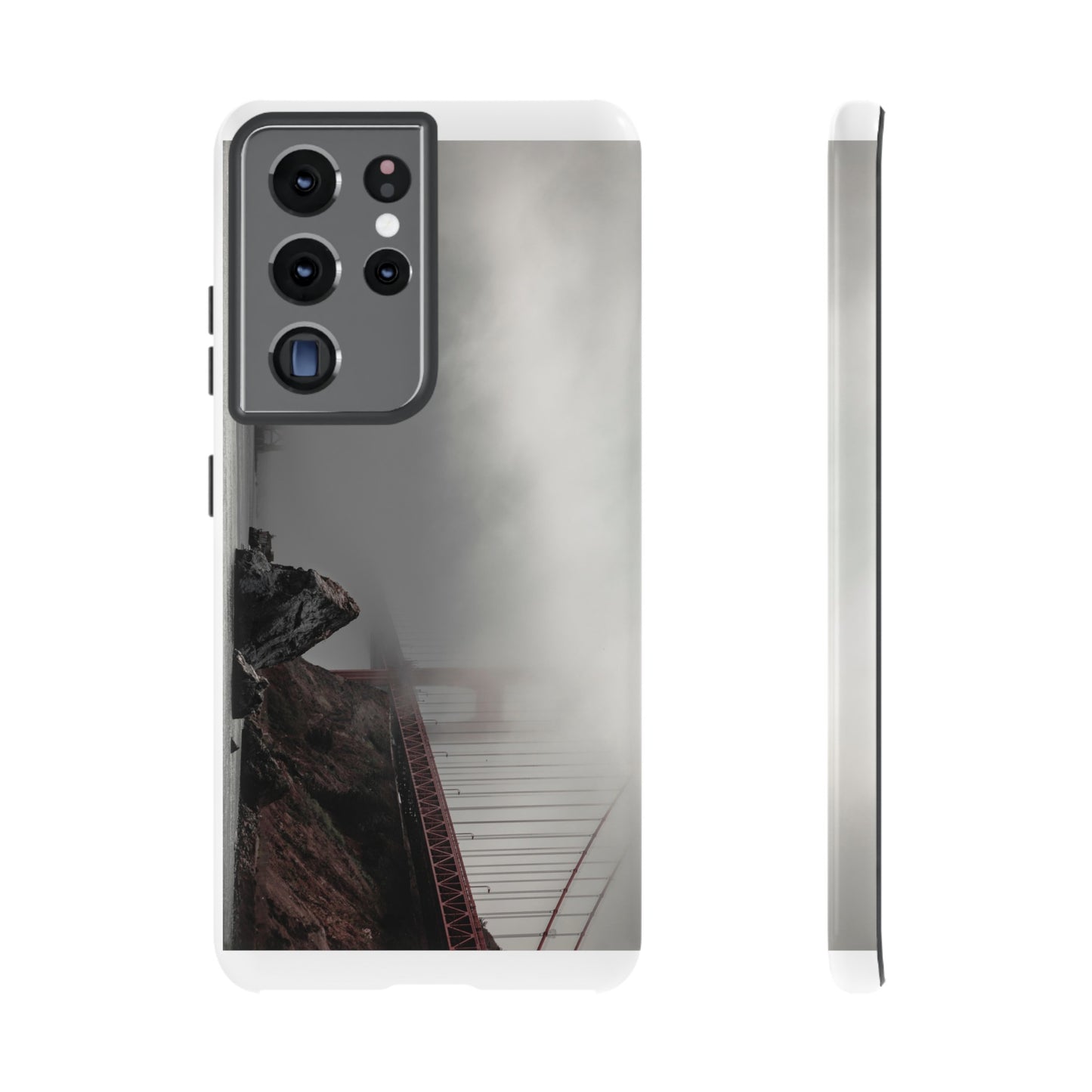 Veiled in Mist: The Golden Gate Bridge - Phone Case