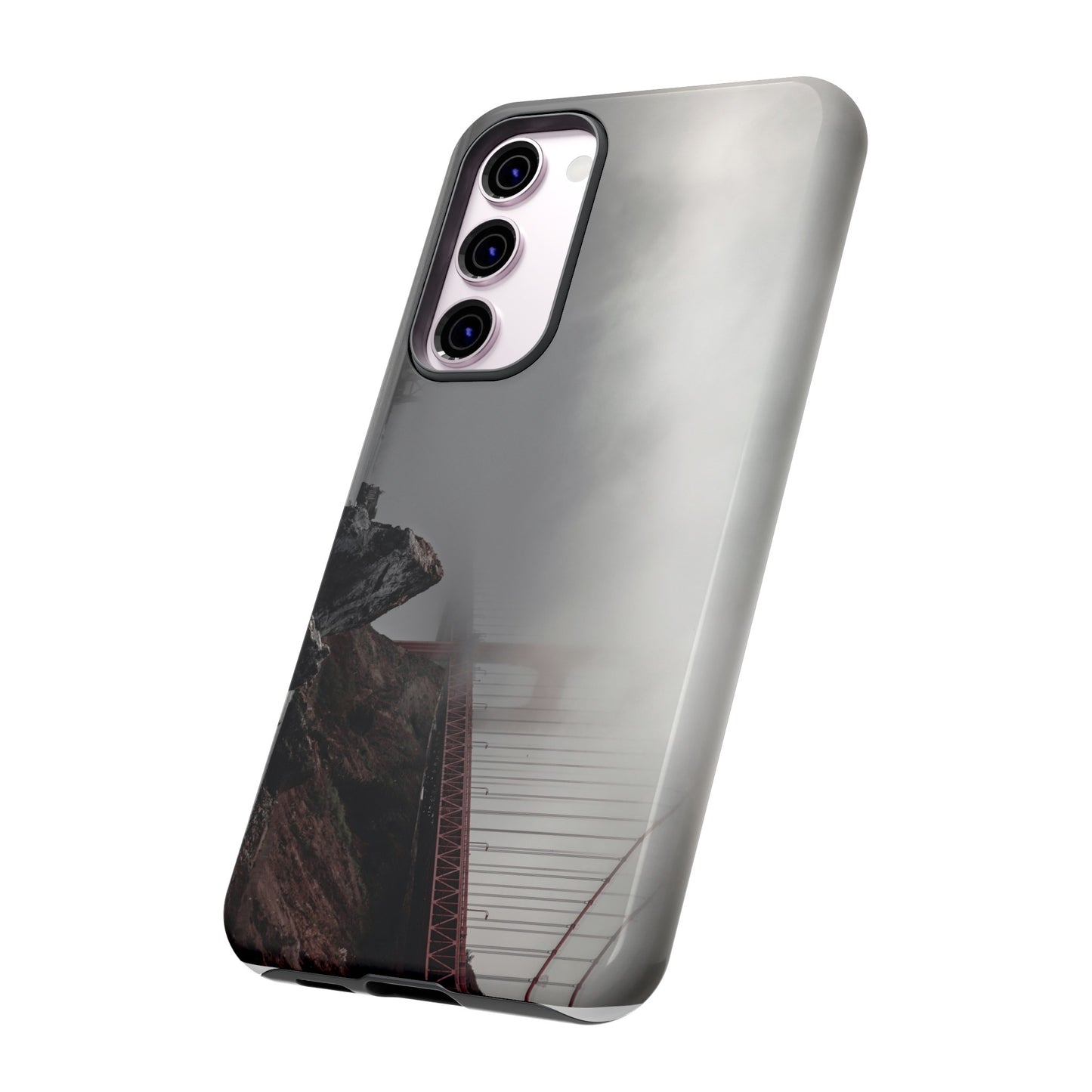 Veiled in Mist: The Golden Gate Bridge - Phone Case