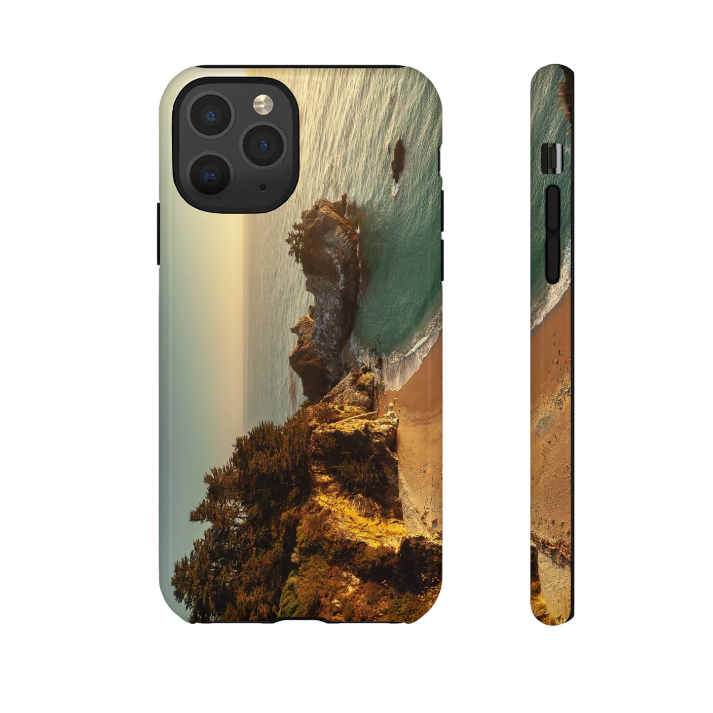 Golden Embrace: McWay Cove at Sunset - Phone Case